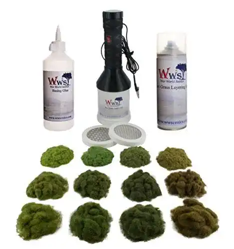 Begrasungsgerät WWS War World Scenics Pro Grass mit Grasfasern Set