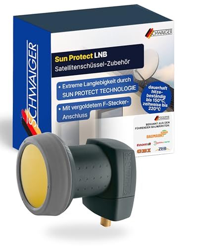 Schwaiger Single LNB Digital Sun Protect für 1 Teilnehmer