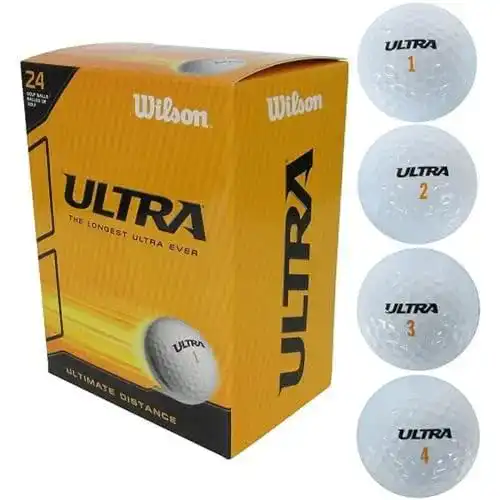 Wilson Golfbälle Ultra, weiß, 24er Pack im Vergleich