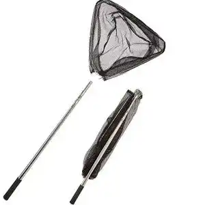 Angelkescher Catalpa Blume 2,2 m aus Edelstahl für Angler
