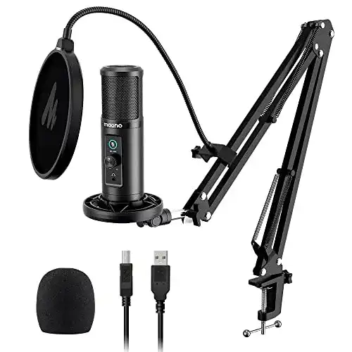 Großmembran-Mikrofon MAONO AU-PM422 USB für PC und MAC