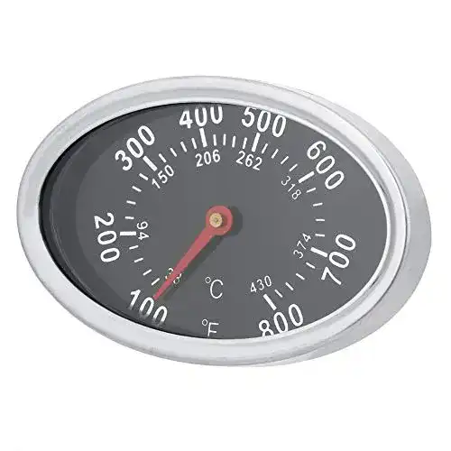 Räucherthermometer Ymiko für Grill und Raucher mit Zifferblatt