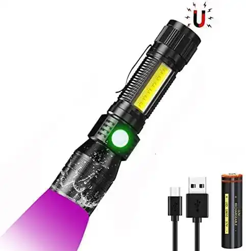 UV-Taschenlampe von iToncs mit verschiedenen Lichtmodi
