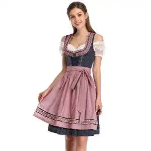 Dirndl Damen Kojooin Kurzes Trachtenkleid für Frauen