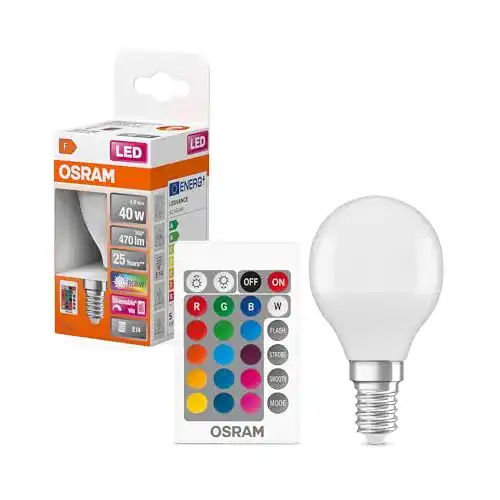 WLAN LED Lampe Osram Star+ RGBW mit E14 Sockel