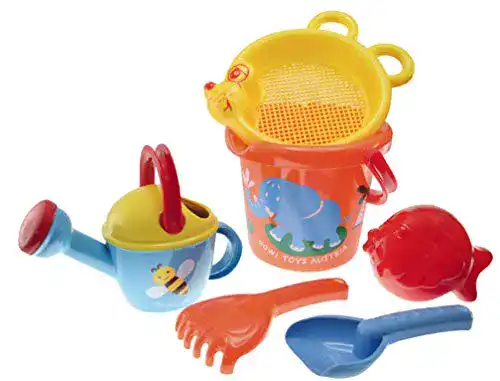 Gowi 558-38 Sand Set Maus, 6-teiliges Sandkasten-Spielzeug