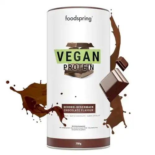 Schoko-Proteinpulver foodspring Vegan Protein Pulver mit 20g Protein