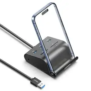 UGREEN USB Kartenleser mit USB 3.0 Hub und 4 Kartensteckplätzen