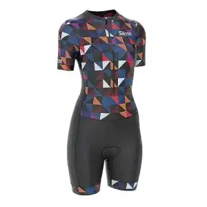 Trisuit Damen Sikma Radsport-Skinsuit gepolstert und einteilig