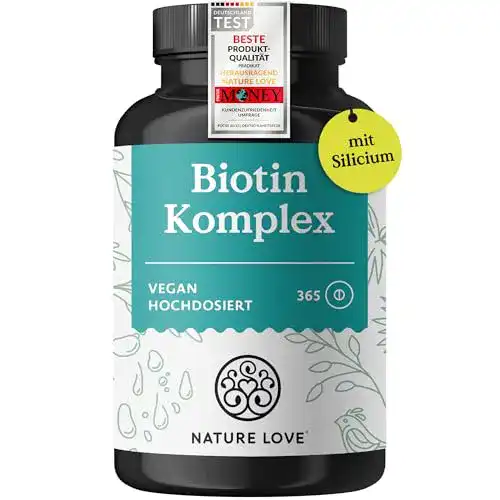 Biotin Nature Love Komplex mit Zink, Selen, Silizium und Vitamin B5