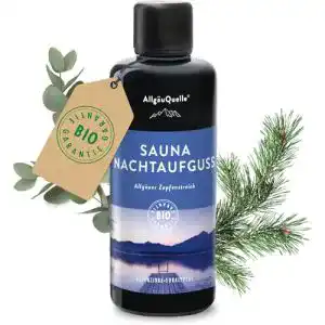 Bio Saunaaufguss mit Alpenzirbe und Eukalyptus von AllgäuQuelle
