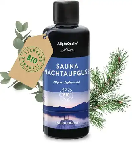 Bio Saunaaufguss mit Alpenzirbe und Eukalyptus von AllgäuQuelle