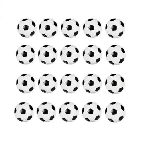Tischkicker Bälle JZK 20 Stück aus Kunststoff für Tischfußball