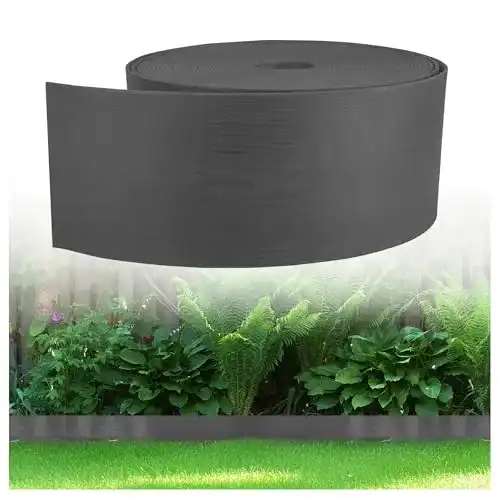 Beetumrandung Gardenix Flexibel Holzoptik WoodBorder für Rasen und Beete