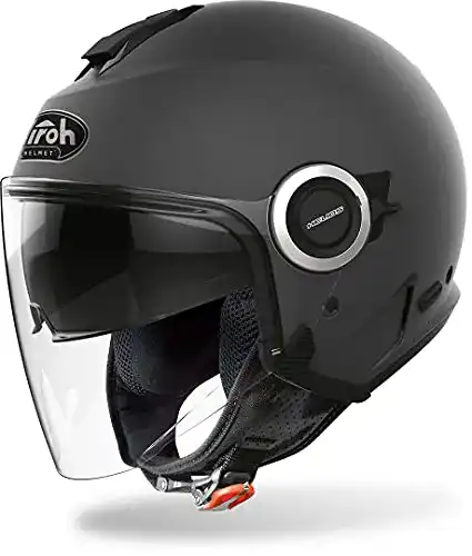 Airoh Helm Mototopgun HE29 für Herren, Anthrazit Matt, Größe XL
