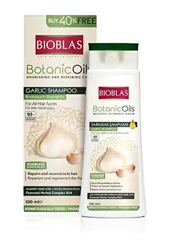 Männer Shampoo gegen Haarausfall Bioblas Knoblauch Shampoo 500 ml