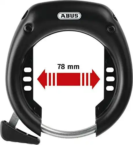 Rahmenschloss Abus Shield 5650L NR Schwarz mit abziehbarem Schlüssel
