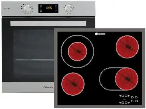 Bauknecht BAKO3 SR6 Backofen Set mit Glaskeramikkochfeld