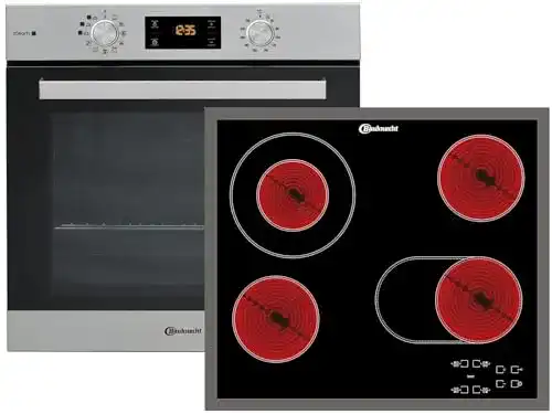 Bauknecht BAKO3 SR6 Backofen Set mit Glaskeramikkochfeld