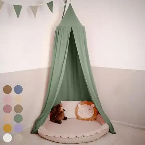 Baldachin Lilimaus für Kinderzimmer aus 100% Baumwolle
