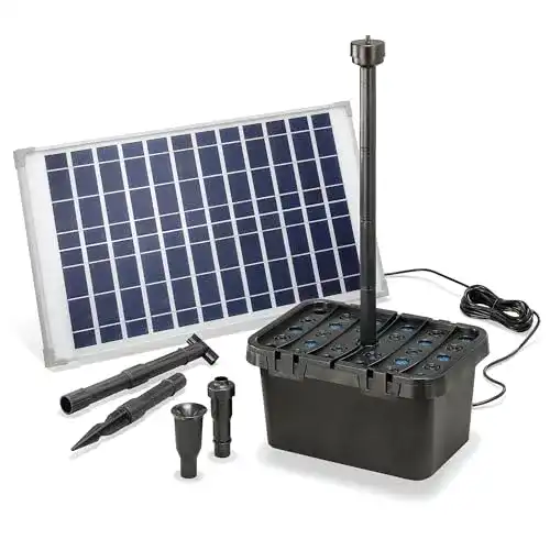 Solar Teichpumpe Esotec Komplettset für Teichfilter und Wasserspiele
