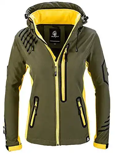 Softshelljacke Damen Rock Creek Windbreaker für Outdoor-Aktivitäten