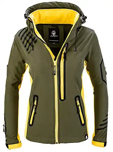 Softshelljacke Damen Rock Creek Windbreaker für Outdoor-Aktivitäten