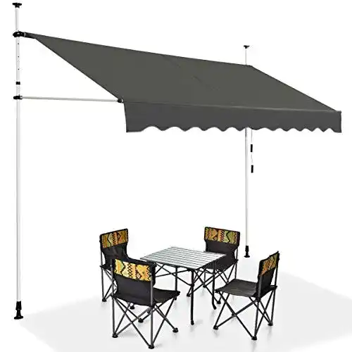 Klemmmarkise 300 cm von COSTWAY für Balkon und Terrasse