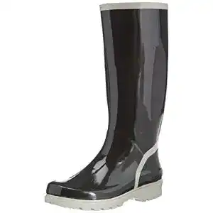 Playshoes Gummistiefel Damen in Schwarz/Grau