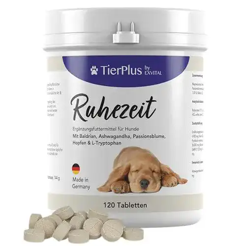 Beruhigungsmittel für Hunde – EXVital TierPlus Ruhezeit Tabletten