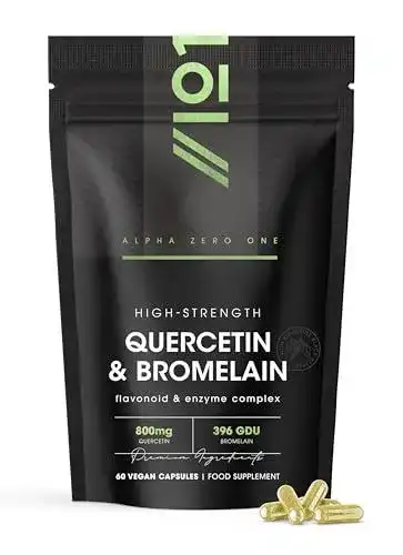 Quercetin ALPHA01 mit pflanzlichem Bromelain 800mg & 396 GDU