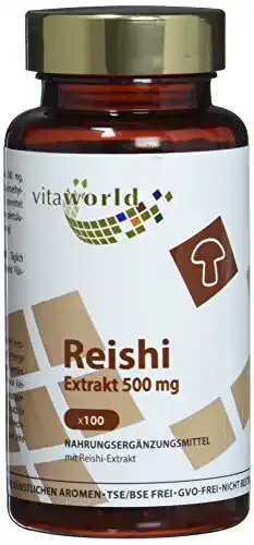 Reishi-Kapseln von Vita World mit 500 mg und 1000 mg Reishi-Extrakt