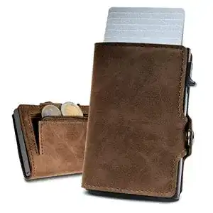 Kreditkartenetui mit Geldklammer Slimfin Slim Wallet mit Münzfach