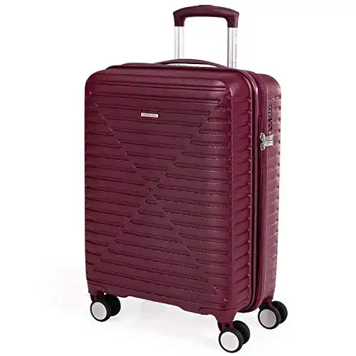 London Fog ABS Hartschalenkoffer mit 8 Spinner-Rädern und TSA Schloss