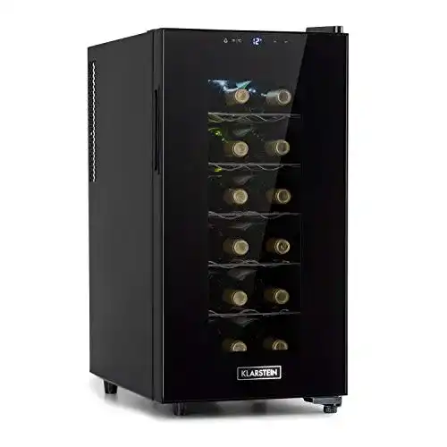 Weinkühlschrank von Klarstein, schmaler Getränkekühlschrank mit 1 Zone