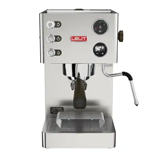 Lelit Victoria Siebträgermaschine mit Milchaufschäumer