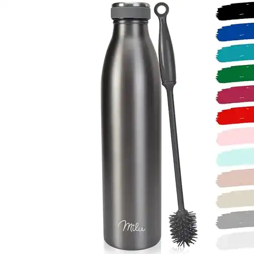 Edelstahl-Trinkflasche 1,5 Liter von Milu in verschiedenen Größen und Farben