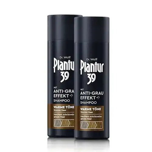 Plantur 39 Anti-Grau Effekt Shampoo 2 x 200 ml für braunes Haar