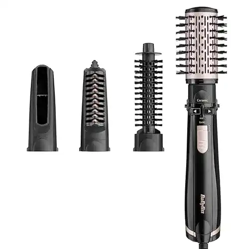 Rotierende Warmluftbürste BaByliss AS200E mit 1000W und 4 Aufsätzen