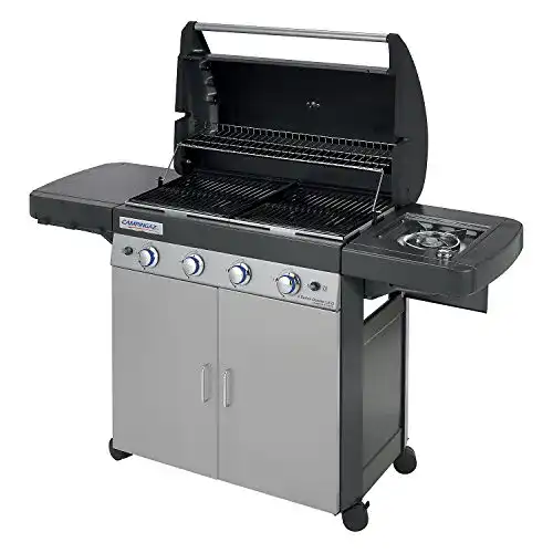 Edelstahl Gasgrill Campingaz 4 Series Classic LSG mit 4 Brennern und Seitenkocher