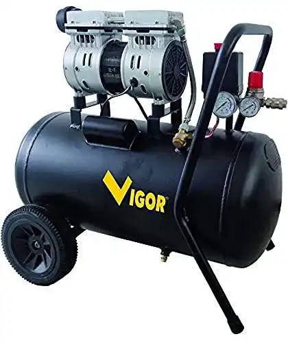 Vigor 5635017 50-Liter Silent Kompressor für Druckluftanwendungen
