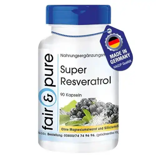 Resveratrol Kapseln Fair & Pure – Super Resveratrol 90 Kapseln