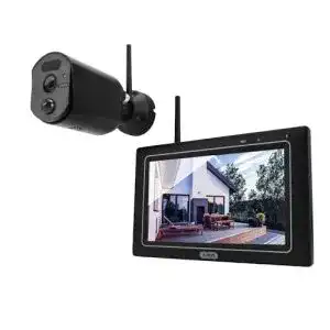 ABUS Überwachungskamera EasyLook BasicSet mit Monitor und Nachtsicht