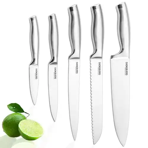 Svensbjerg 5-teiliges Küchenmesser-Set aus Edelstahl