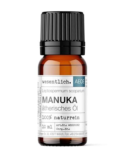 Manukaöl von wesentlich – 100% naturreines ätherisches Öl (10ml)