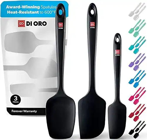 DI ORO Seamless Series Pfannenwender aus Silikon, hitzebeständig bis 315°C