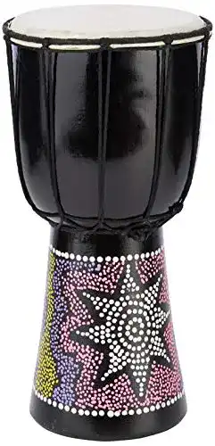 Djembe A-Star 6 Zoll bemalte afrikanische Trommel