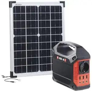 Solaranlage für Garten: revolt Solar Generator Set mit 20W Modul