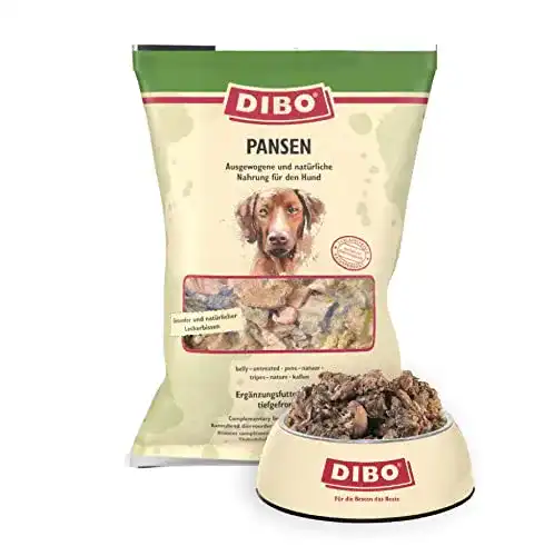 DIBO Pansen BARF-Hundefutter, 3 x 2.000g Beutel, Tiefkühlfutter