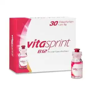 Vitamin B12 Vitasprint Trinkfläschchen, 30 Stück zur Energieunterstützung